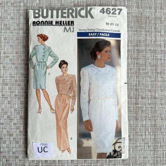 Butterick 4627 Womens Sewing Pattern Dress & Top PLUS SIZE 18-20-22 - Picture 1 of 2